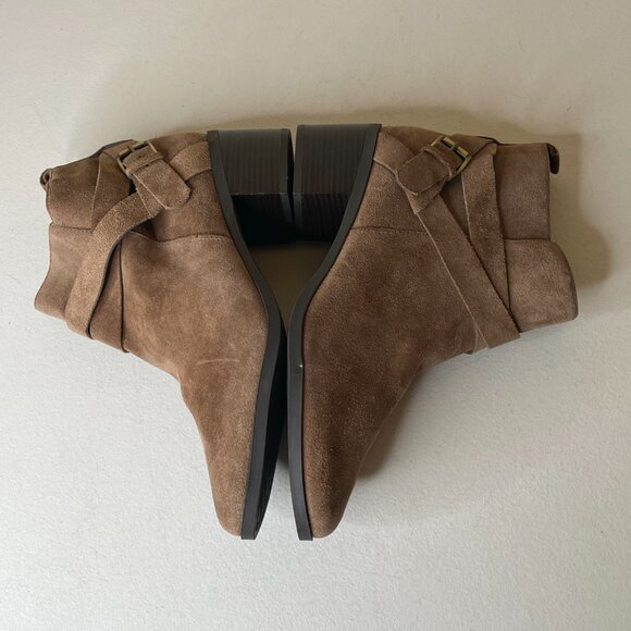 Anne Klein Javen Suede Leather Booties Size 9.5 - Picture 8 of 15